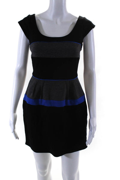 BCBGMAXAZRIA Women's Sheath Dress Black Blue Size 2