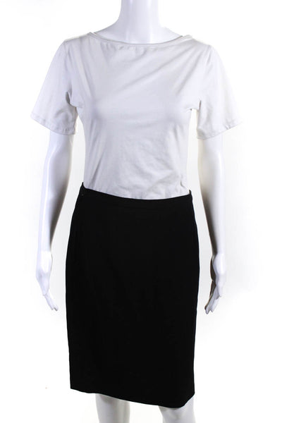Giorgio Armani Women's Pencil Skirt Black Size 44