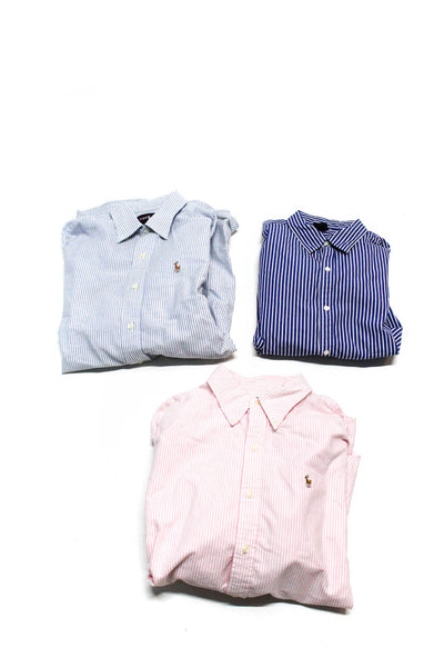 Ralph Lauren Golf Ralph Lauren Mens Striped Dress Shirts Pink Size 14 20 Lot 3