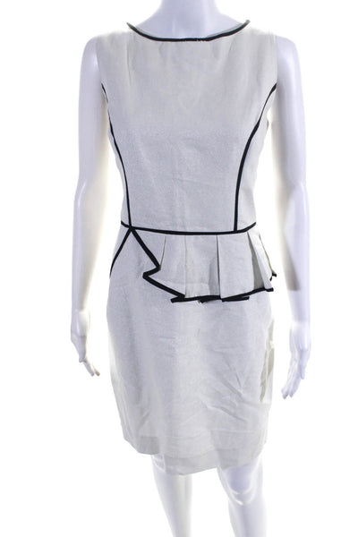 Milly Women's Sleeveless Sheath Dress White Size 10