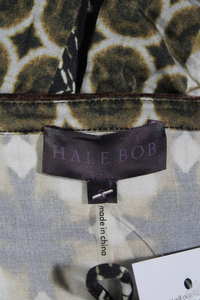 Hale Bob Women's Printed Long Sleeve Top Multicolor Size S