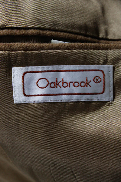 Oakbrook Mens Wool Two Button Blazer Beige Size 42 L