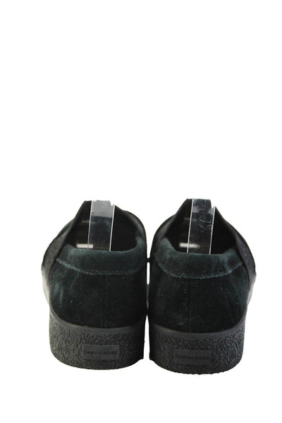 Taryn Rose Womens Glitter Elastic Slip-On Floral Print Shoes Black Size EUR37.5