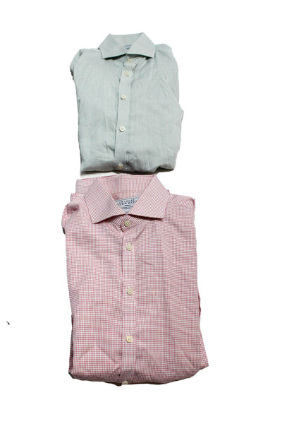 Charles Tyrwhitt Men's Collar Striped Button Down Shirt Multicolor Size 42 Lot 2