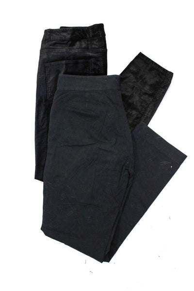 Ralph Lauren Women's Straight Leg Chinos Velvet Jeans Black Size 2, 27 Lot 2