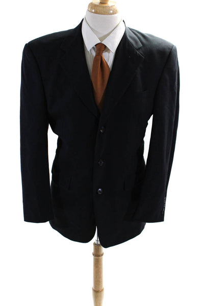 Austin Reed Mens Black Two Button Long Sleeve Blazer Jacket Size 38R