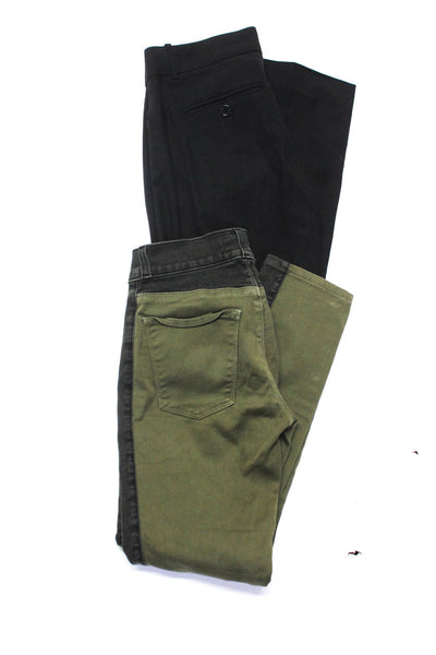 Current/Elliott Theory Womens Colorblock Slim Dress Pants Green Size 24 0 Lot 2