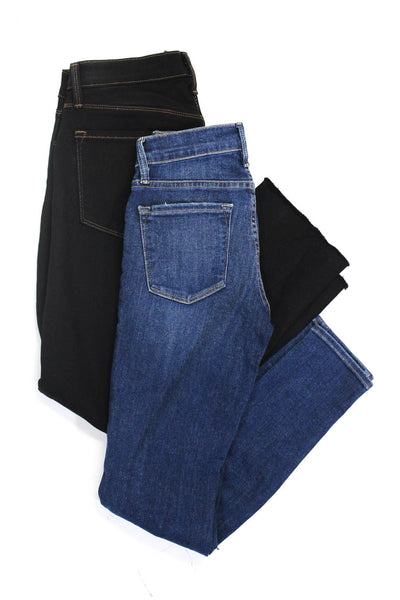 Frame Denim J Brand Womens Skinny Leg Jeans Blue Black Size 24 28 Lot 2