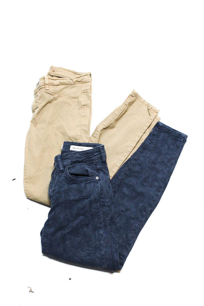 Pilcro and the Letterpress J Brand Womens Pants Khaki Blue Size 26 28 Lot 2