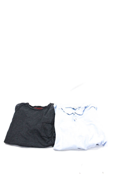 Calvin Klein Velvet Mens Short Sleeve Buttoned Pocket T-Shirts Gray Size L Lot 2