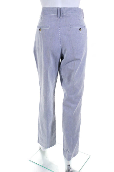 Original Penguin Womens Darted Stripe Five-Pocket Straight Pants Blue Size EUR34