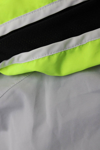 Under Armour Nike Womens Smocked Nylon Athletic Shorts Gray Yellow Size S Lot 2