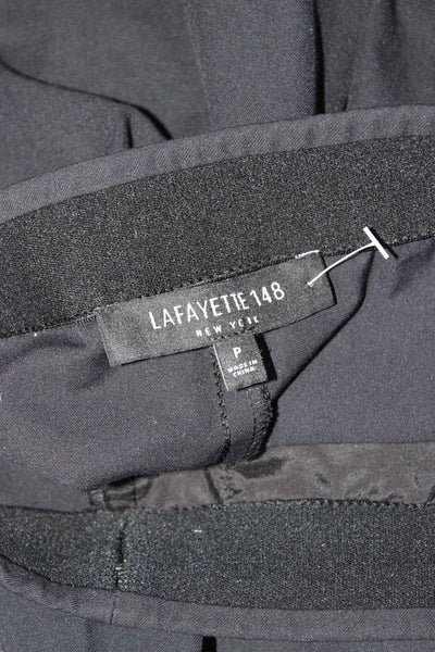 Lafayette 148 New York Women's Flat Front Dress Pants Black Size P