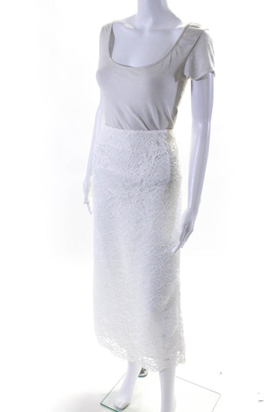 CO|TE Womens Maxi Kate Classic Lace Skirt White Size 38