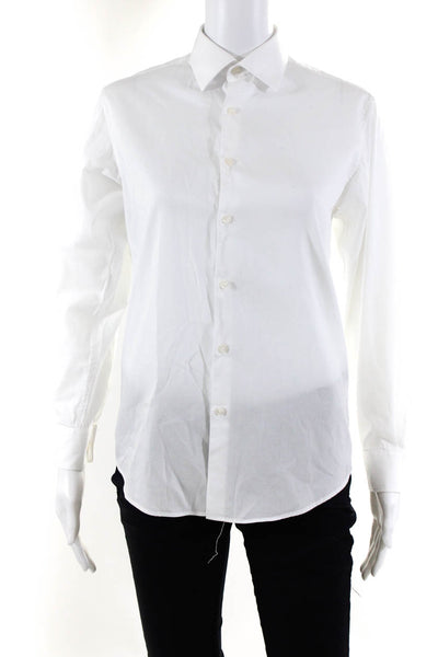 Michael Kors Boys Cotton Long Sleeve Button Down Shirt White Size 16