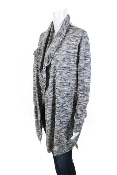 Theory Womens Trincy C Evian Space Wrap Sweater Gray Wool Size Medium