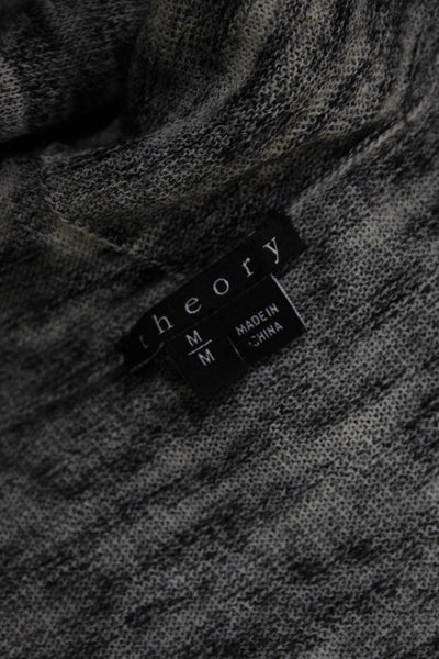Theory Womens Trincy C Evian Space Wrap Sweater Gray Wool Size Medium