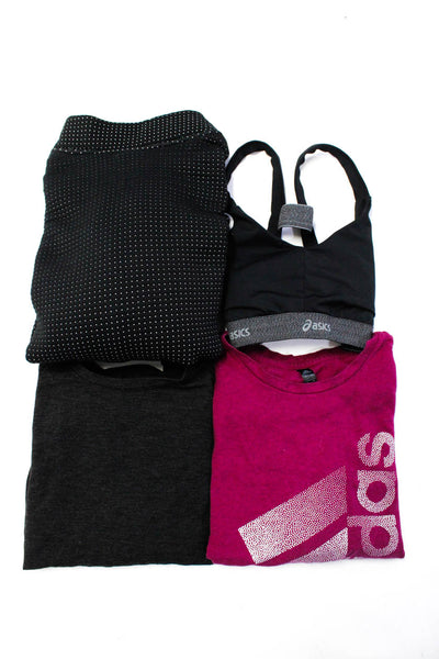 Adidas Asics Nike Womens Pullover T-Shirt Sports Bra Purple Size XS S M Lot 4