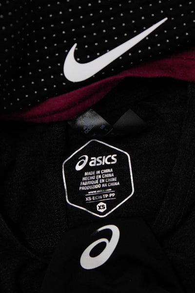 Adidas Asics Nike Womens Pullover T-Shirt Sports Bra Purple Size XS S M Lot 4