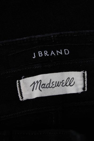 Madewell J Brand Women's Skinny Jeans Black Size 24 25 Lot 2