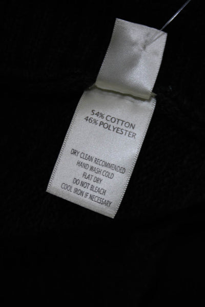 Ecru Womens Button Front Long Sleeve Crew Neck Cardigan Sweater Gray Size XS