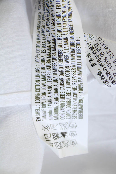 English Factory Women's Short Sleeve A Line Mini Dress White Size S