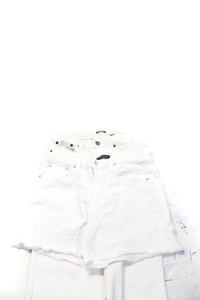 J Crew Womens Jeans Shorts White Size 28 Lot 2