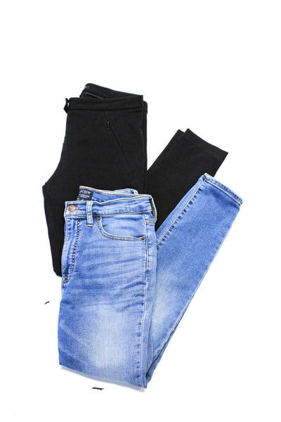 Theory J Crew Womens Skinny Leg Dress Pants Jeans Black Blue Size 4/27 Lot 2