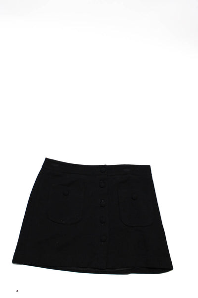 Trina Turk Alice Temperley Central Park West Womens Mini Skirt Black Size 4 Lot3