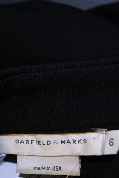 Garfield & Marks Womens Button Down Shirt Jacket Black Size 6