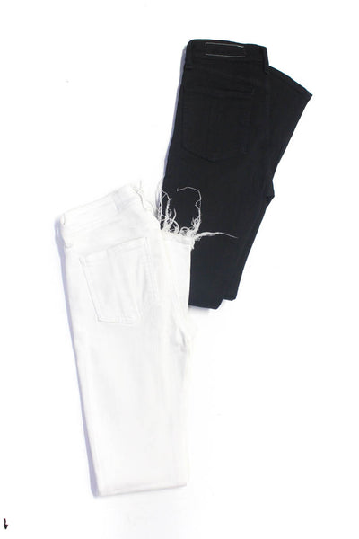Rag & Bone Jean Women's Skinny Jeans Black White Size 23 24 Lot 2