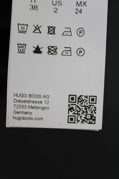 Hugo Boss Women's Tapered Trousers Black Size 2