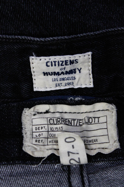 Citizens of Humanity Current/Elliot Womens Mid-Rise Jeans Black Size 29 27 Lot 2