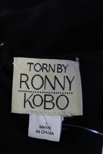 Torn by Ronny Kobo Women's Sleeveless Mini Dress Black Size M