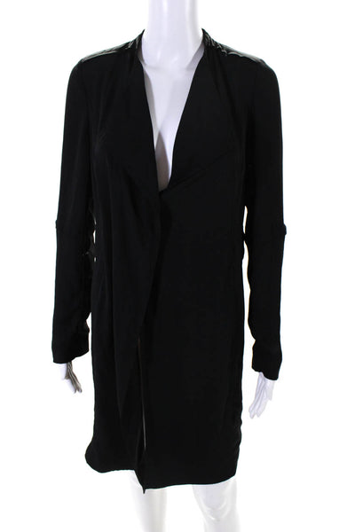 Babaton Womens Long Sleeve Wrap Dress Black Size Extra Extra Small