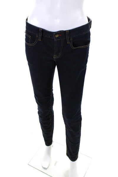 Ralph Lauren Womens Cotton Low-Rise Skinny Leg Jeans Indigo Blue Size 28
