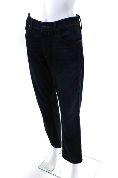 Paige Womens Dark Wash 5-Pocket Slim Straight Leg Jeans Blue Size EUR32