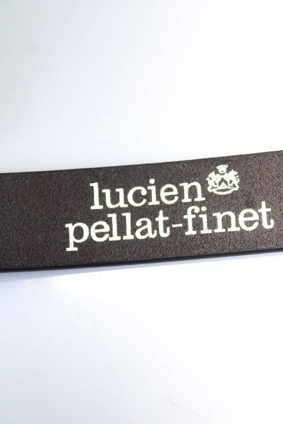 Lucien Pellat-Finet Womens Medium Width Dollar Sign Buckle Belt Brown Size 34
