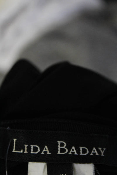 Lida Baday Women's Zipper Detail Tank Top Black Size M