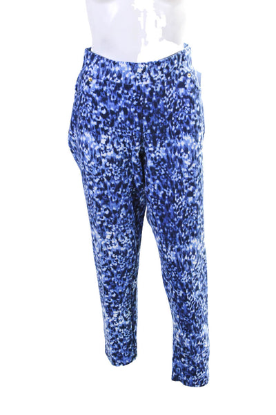 Michael Michael Kors Women's Printed High Rise Skinny Jeans Blue Size 1X