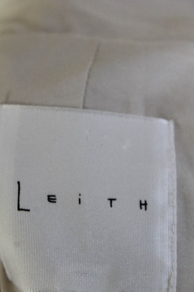Leith Women's Lightweight Double Breasted Blazer Beige Size M