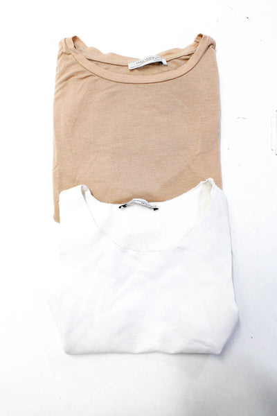 Zara Womens Tees T-Shirts Tank Top Beige Size S L Lot 2