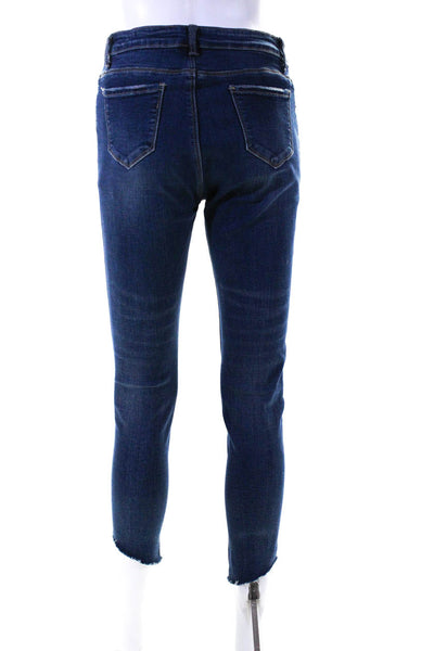 ACNE Studios Womens Blue Cotton Mid-Rise Skinny Jeans Size 30