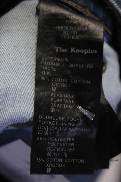 The Kooples Womens Slim Leg Fit Jeans Blue Cotton Size 31