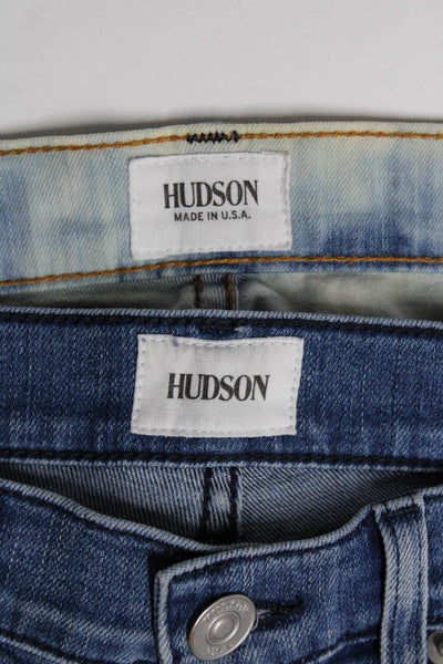 Hudson Womens Straight Leg Jeans Blue Size 24 Lot 2