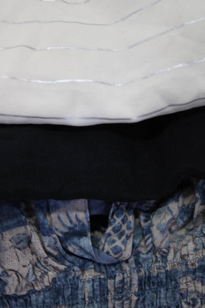 Lauren Jeans Company Womens Cap Sleeve Halter Tank Blouse Blue Size 0/S/S Lot 3