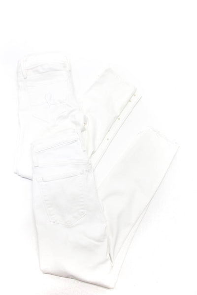 Lilly Pulitzer J Crew Womens White Pearl Detail Trouser Pants Size 0 26 Lot 2
