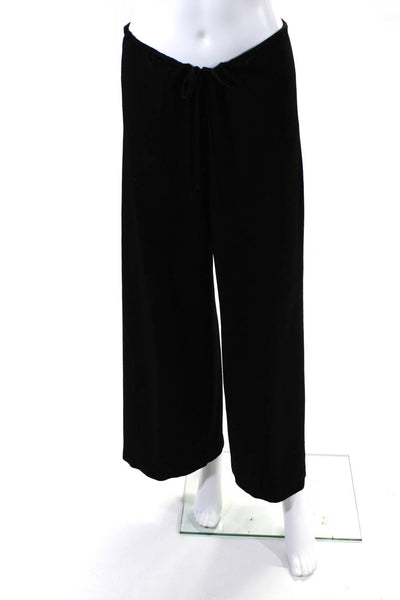 H Halston Womens Elastic Waist Wide Leg Stretch Dress Pants Black Size -  Shop Linda's Stuff