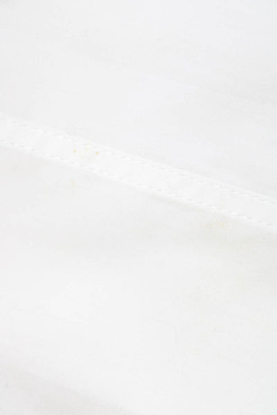 Acne Womens Sleeveless Button Down Shirt Dress White Cotton Size EUR 38