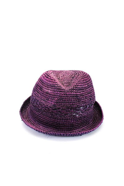 Straw Studios Women's Ombre Fedora Hat Purple One Size